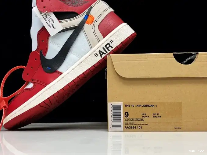 Cheap Husky Ten Off-White Retro Jordan Chicago Air 1 AA3834-101 The 0512